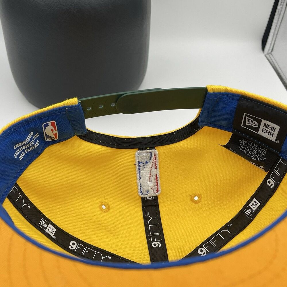 Milwaukee Bucks New Era 9Fifty On-Court City Edition Yellow Snapback Hat Cap - Picture 15 of 15